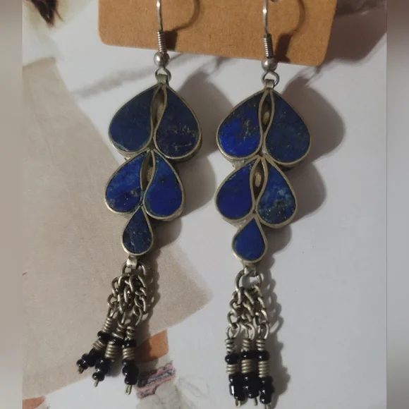 SOUTHWESTERN Stone Dangle Earrings - Picture 2 of 4